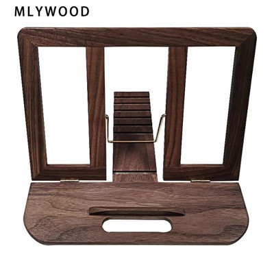 حامل كمبيوتر محمول قابل للتعديل خشبي