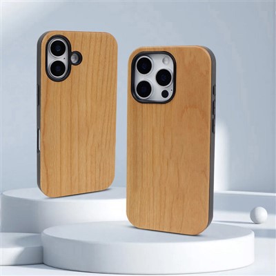 حالة iPhone 16 Pro Wooden